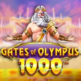 Gates of Olympus 1000 online game logo by Pragmatic Play on simplecasino.org